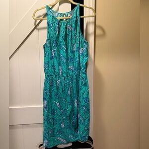 Old Navy Teal Paisley Midi Dress